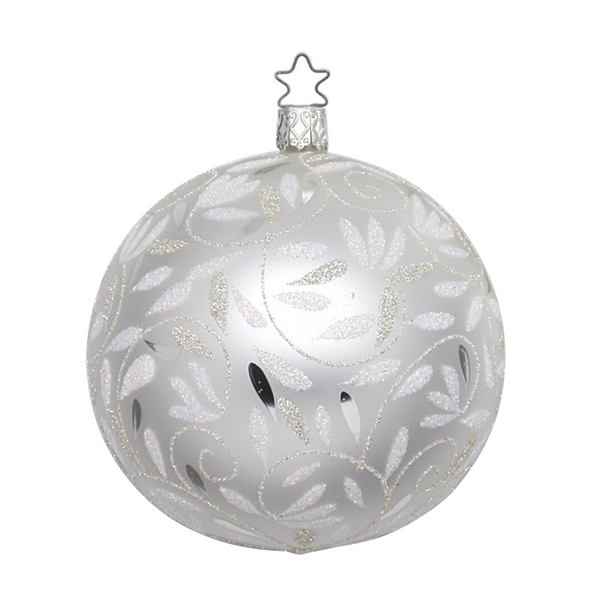 Delights Ball, White matte, large  by Inge Glas of Germany