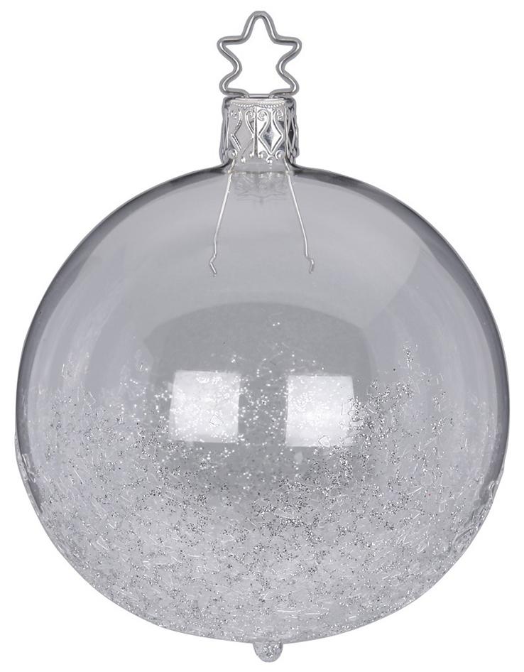 Colorful Ice Ball, transparent, 8cm by Inge Glas of Germany