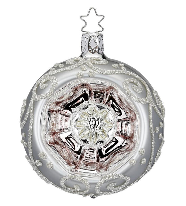 2.4" Tin Barocco Ball Ornament by Inge Glas of Germany
