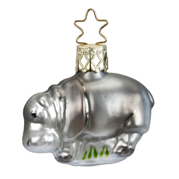 Happy Hippo Ornament by Inge Glas of Germany