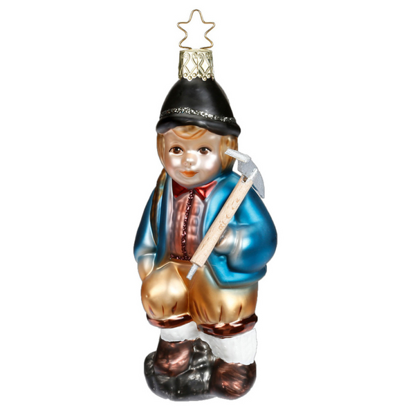 Mountain Climber Ornament by Inge Glas of Germany