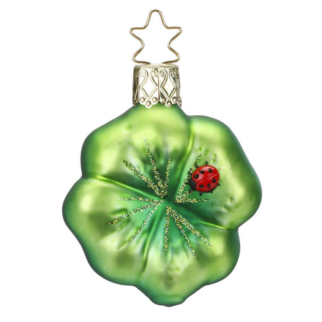 Clover Luck Ornament by Inge Glas of Germany