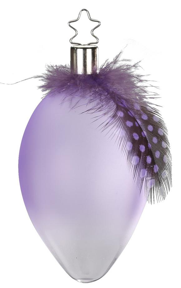 Lilac Weightless Egg Ornament by Inge Glas of Germany