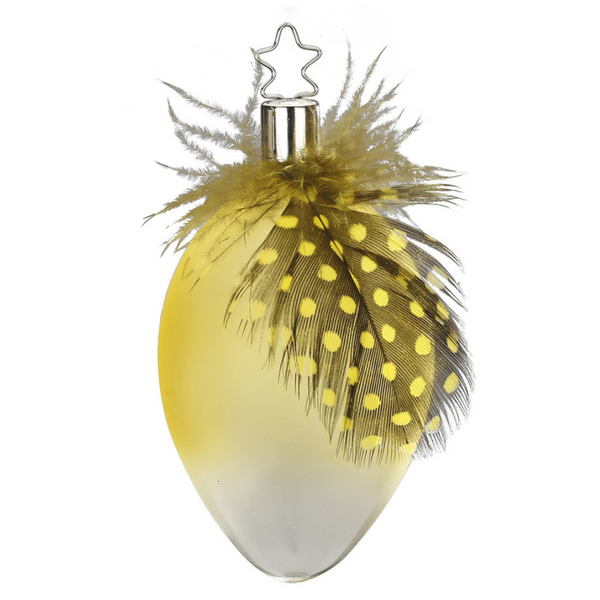 Gold Weightless Egg Ornament by Inge Glas of Germany