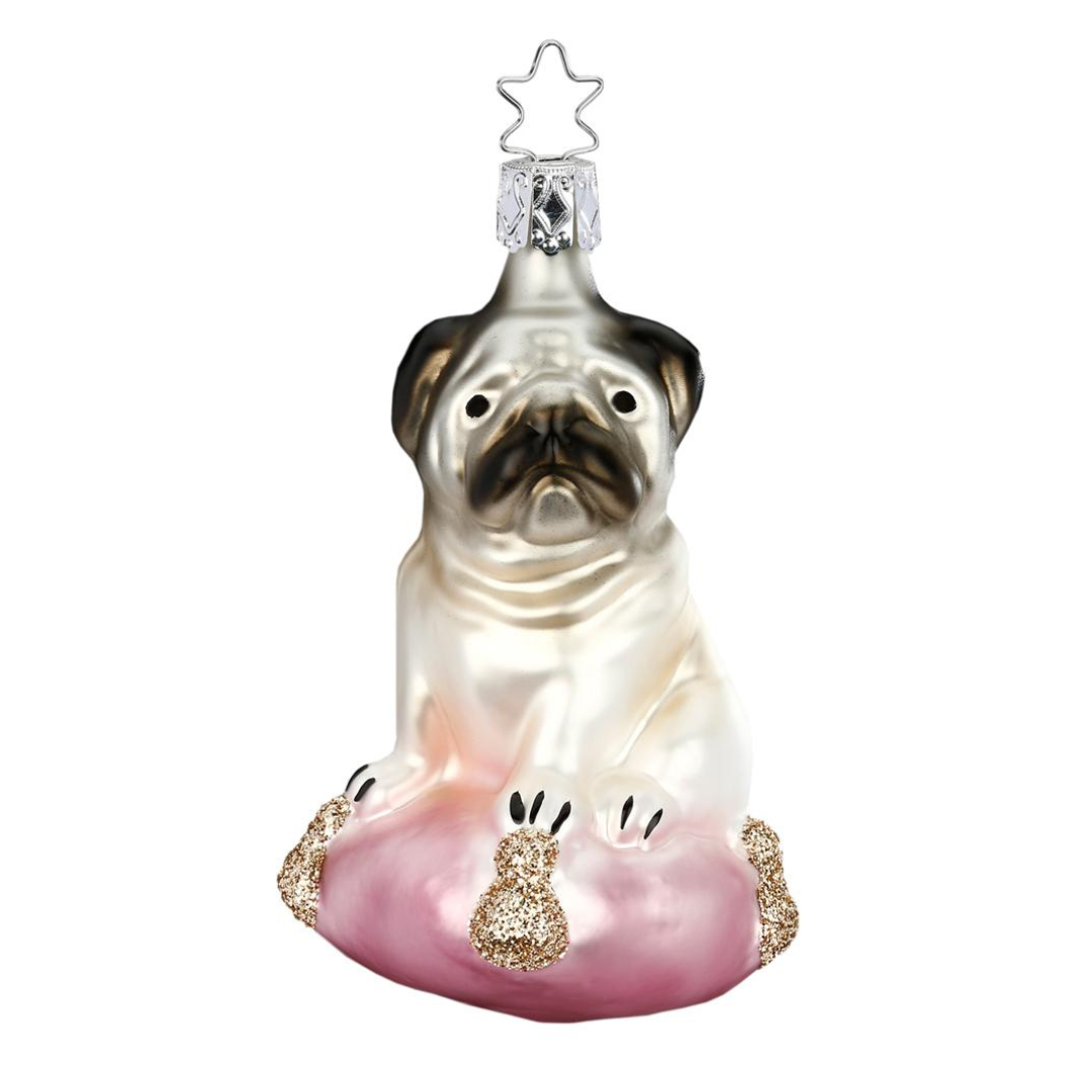 Pug Dog Princess, Ornament by Inge Glas of Germany