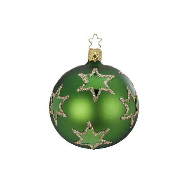 Rising Star Ball, Fir Green matte, small  by Inge Glas of Germany