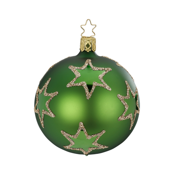 Rising Star Ball, Fir Green matte by Inge Glas of Germany
