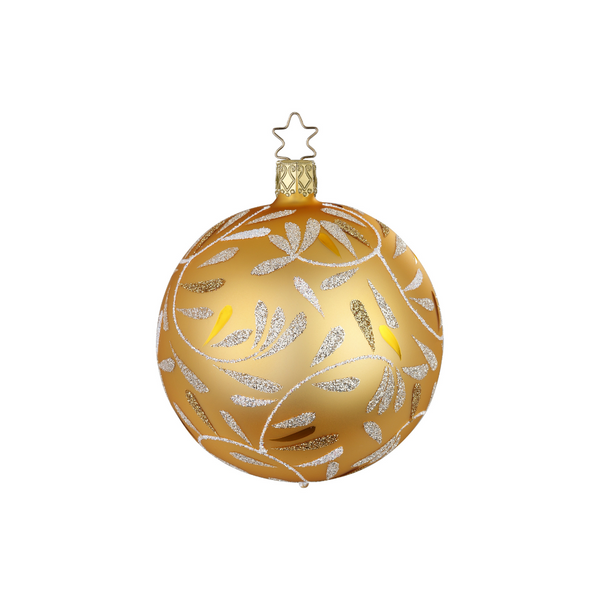Delights Ball, Gold matte, small by Inge Glas of Germany