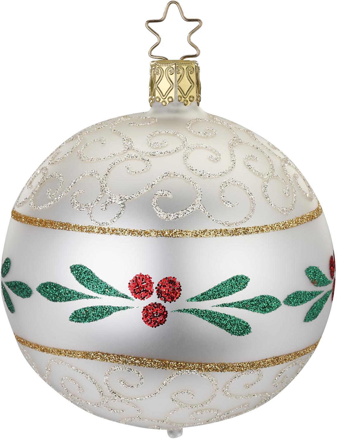 Mistletoe Ball, 8cm by Inge Glas of Germany