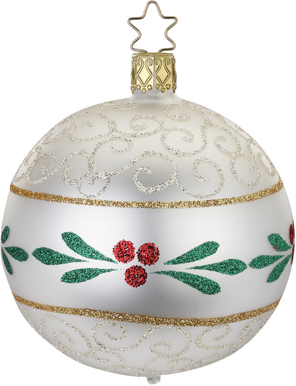 Mistletoe Ball, 8cm by Inge Glas of Germany