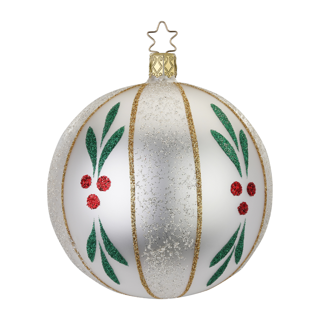 Mistletoe Ball, 10cm by Inge Glas of Germany