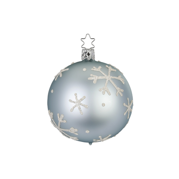 Snowflakes Ball, Arctic Blue, small by Inge Glas of Germany