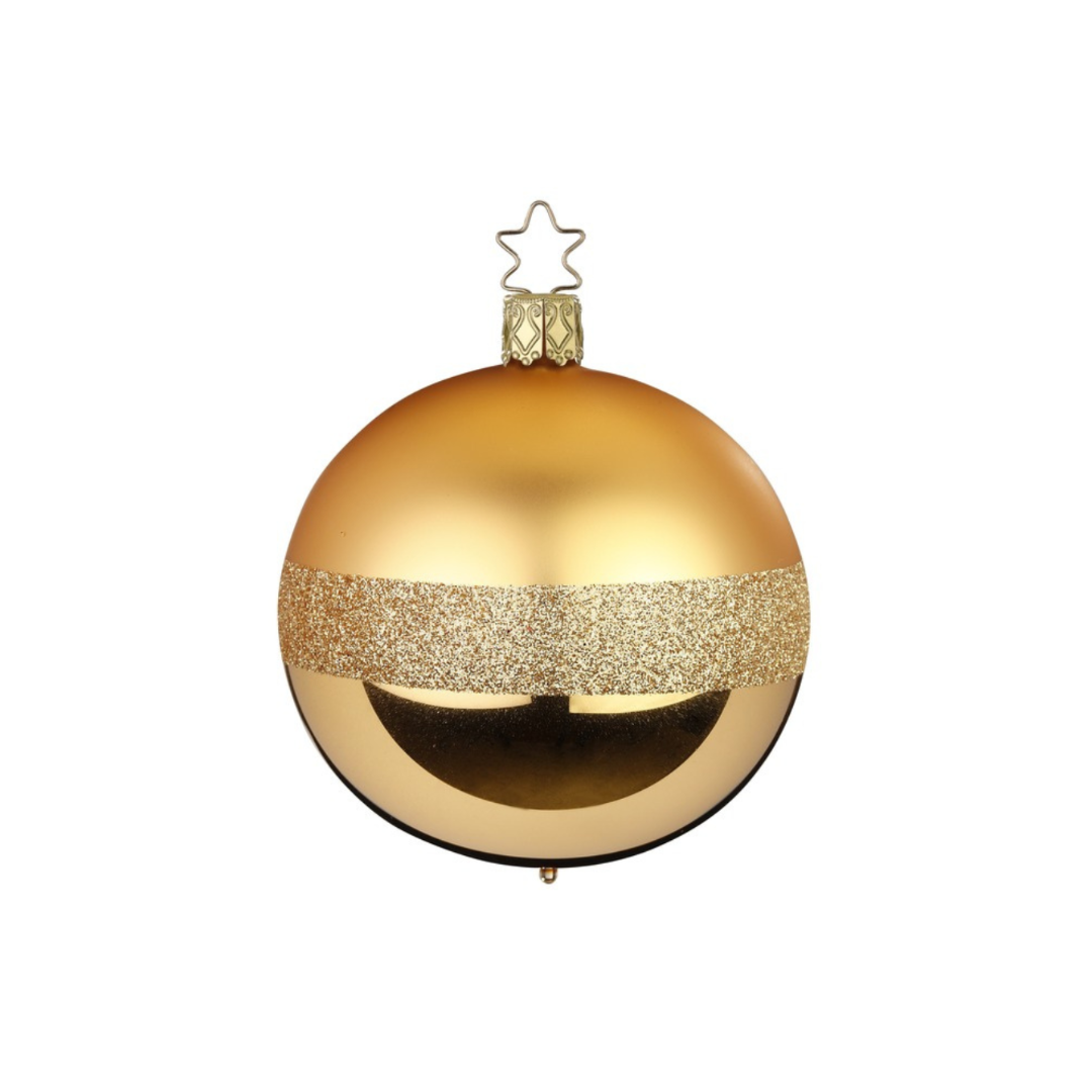 Gold stripe Ball, Small, by Inge Glas of Germany