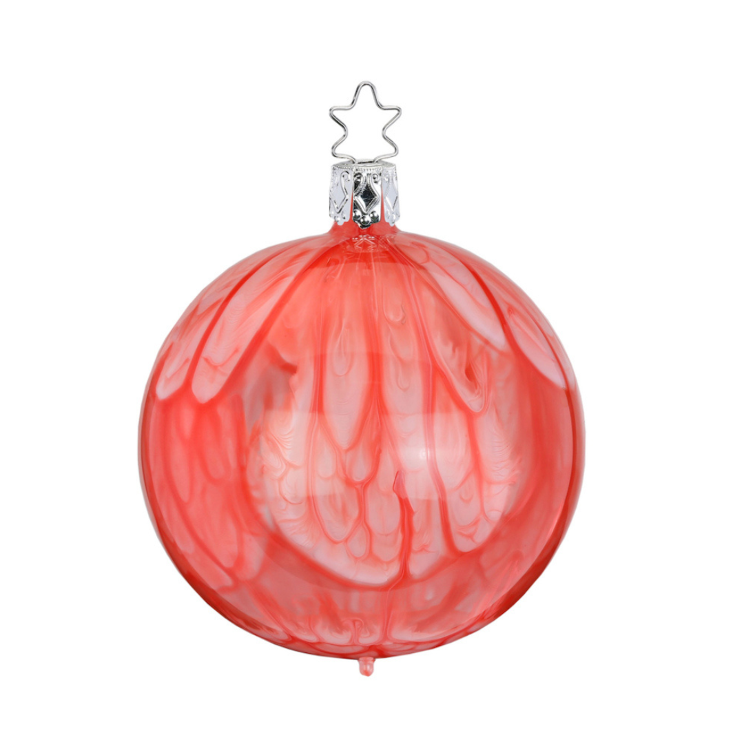 Blurred Lines Ball, coral shiny by Inge Glas of Germany