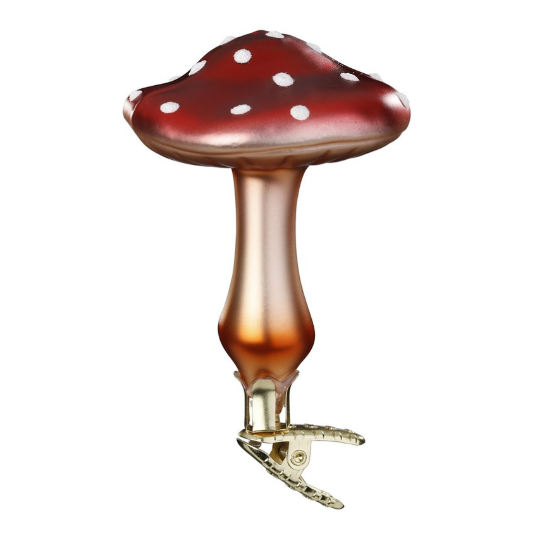 Forest Mushroom Ornament by Inge Glas of Germany