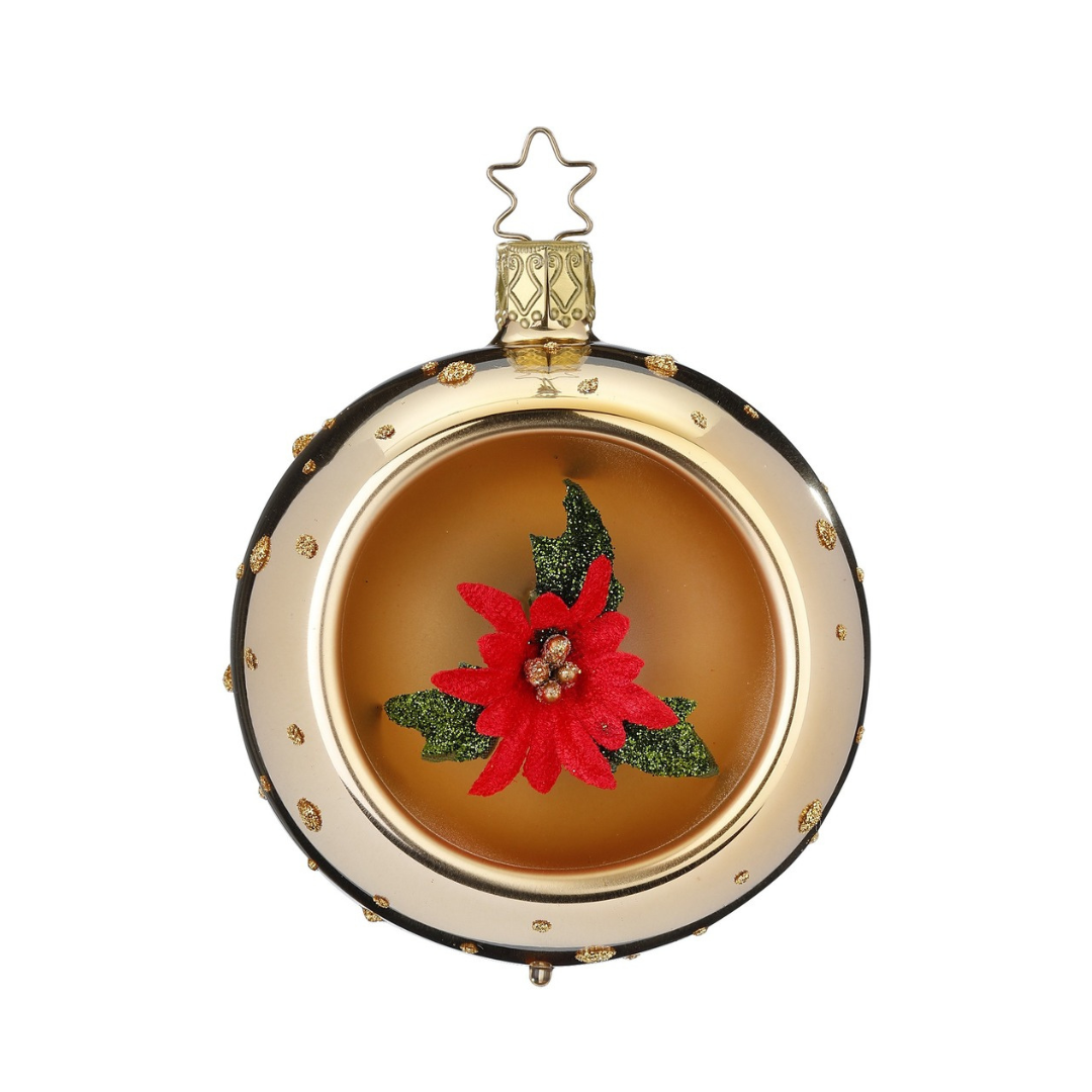 Winter Rose Ornament by Inge Glas of Germany