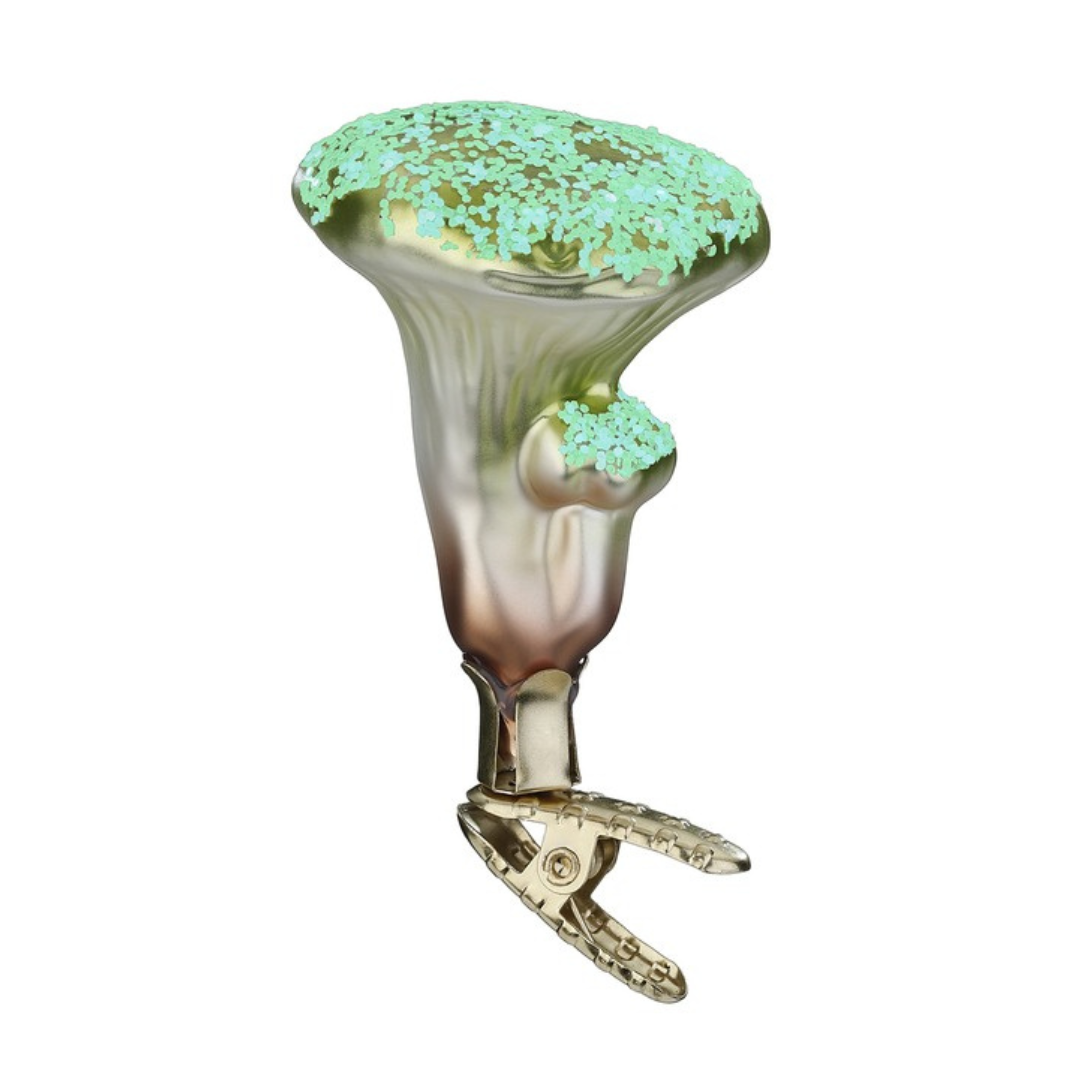 Chanterelle Mushroom Ornament by Inge Glas of Germany