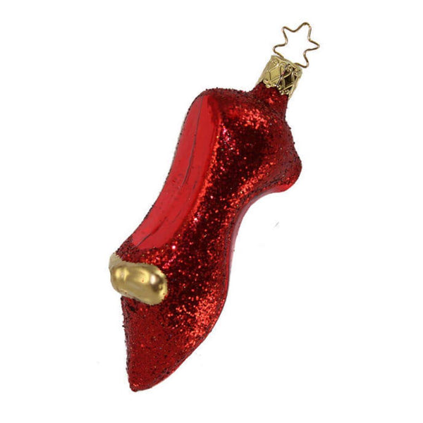 Ruby Slipper, There's No Place Like Home Ornament by Inge Glas of Germany