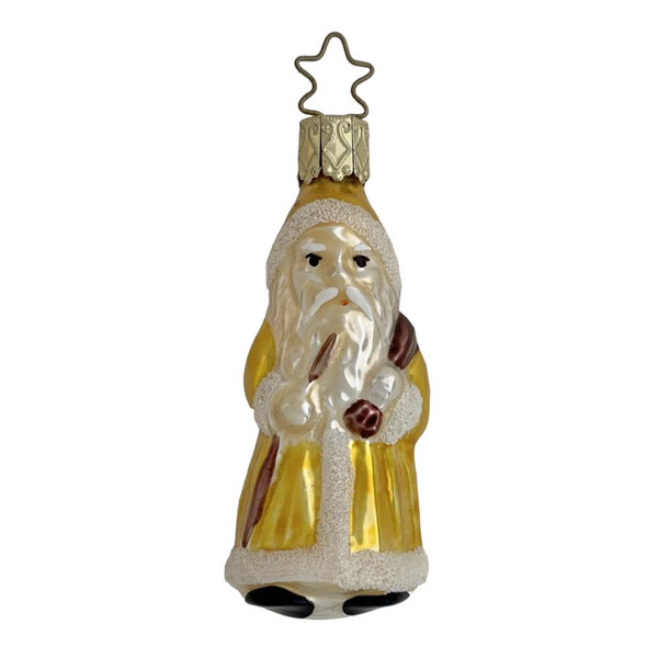 Glowing St Nick Ornament by Inge Glas of Germany