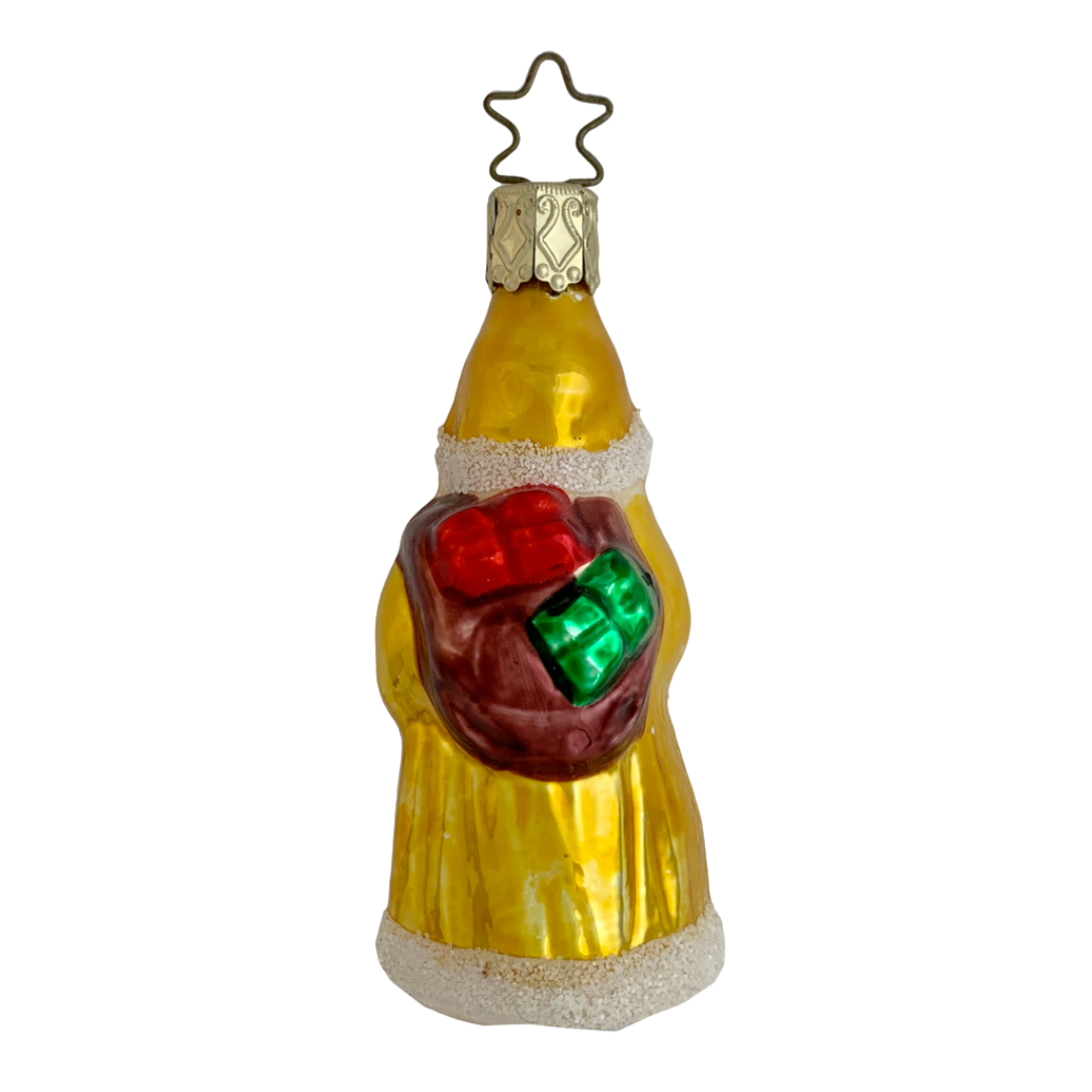 Glowing St Nick Ornament by Inge Glas of Germany