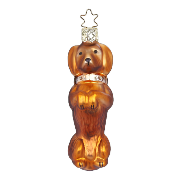 Dachshund Ornament, Brown by Inge Glas of Germany