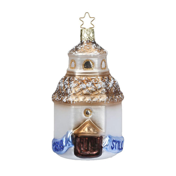 Silent Night Chapel Anniversary Ornament by Inge Glas of Germany
