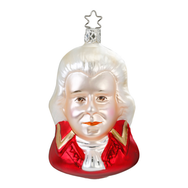 Wolfgang A. Mozart Ornament by Inge Glas of Germany
