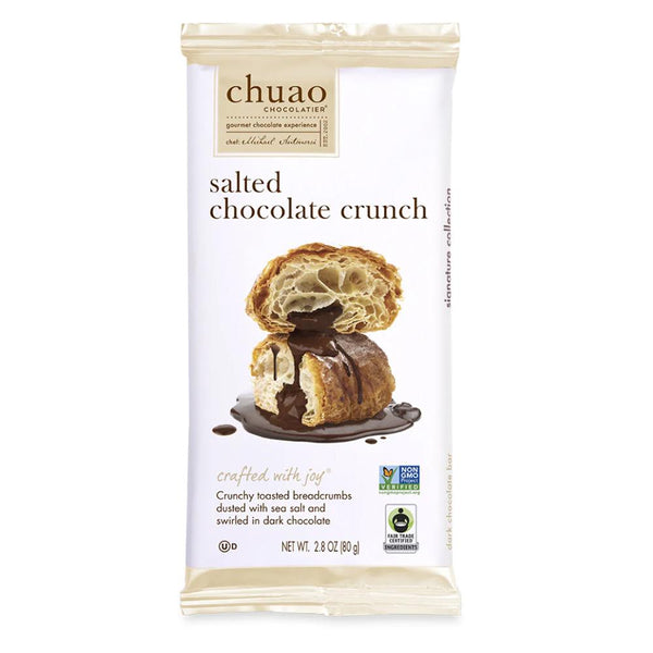 Salted Chocolate Crunch Bar by Chuao Chocolatier