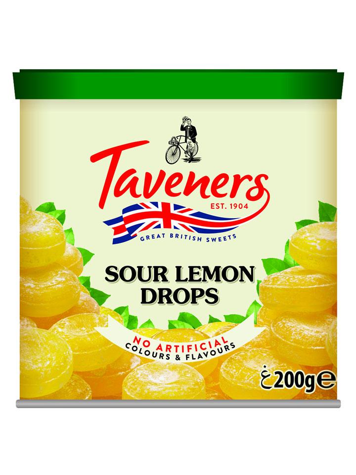 Taveners British SOUR LEMON DROPS