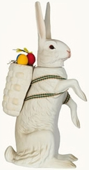 Very Special Easter Bunny Paper Mache Candy Container
