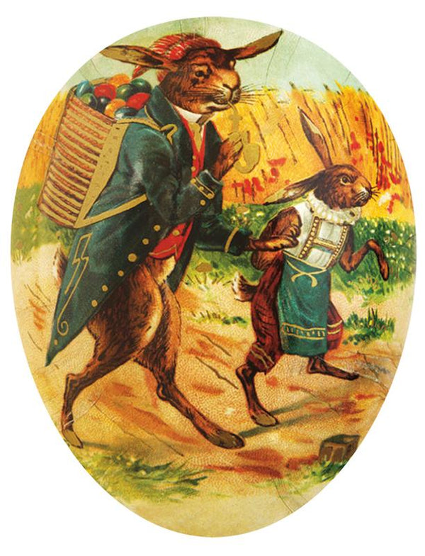 Country Living 12cm Decoupage Cardboard German Fillable Easter Egg by Nestler GmbH