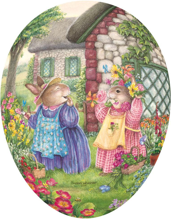 Holly Pond Hill 12cm Decoupage Cardboard German Fillable Easter Egg by Nestler GmbH