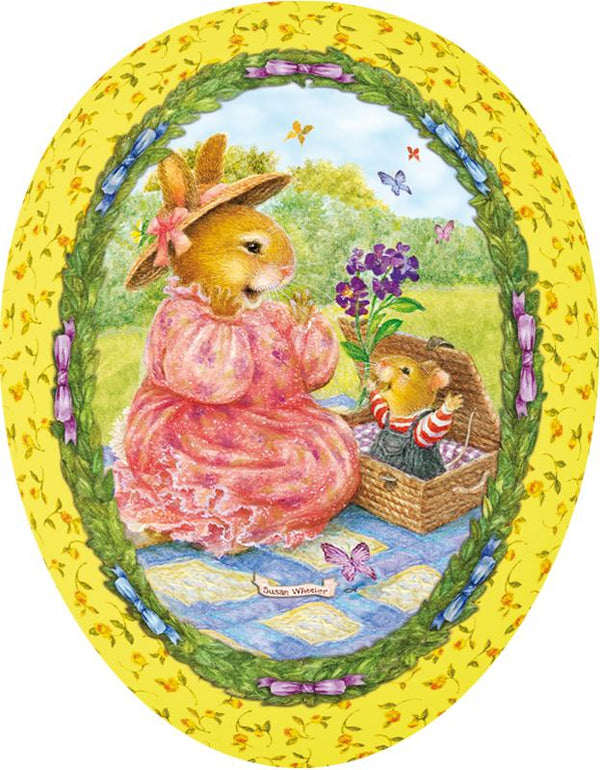 Holly Pond Hill 12cm Decoupage Cardboard German Fillable Easter Egg by Nestler GmbH