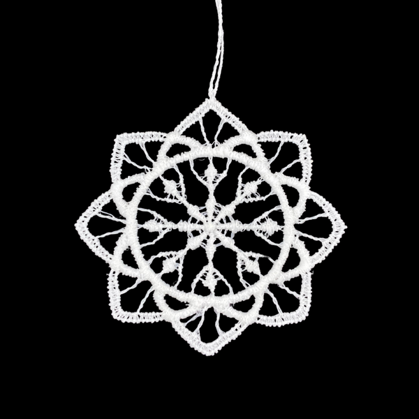 Lace Snowflake Ornament by StiVoTex Vogel