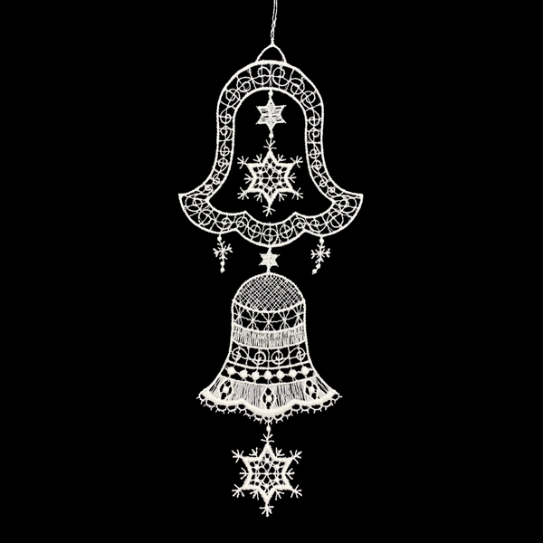 Lace Long Bell Set Ornament by StiVoTex Vogel