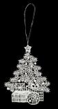 Lace Tree with Presents Ornament by Stickservice Patrick Vogel