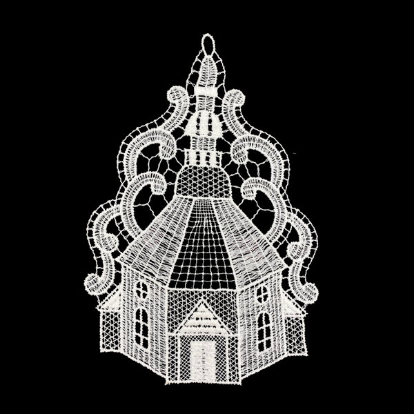 Church of Seiffen Large Lace Ornament by StiVoTex Vogel