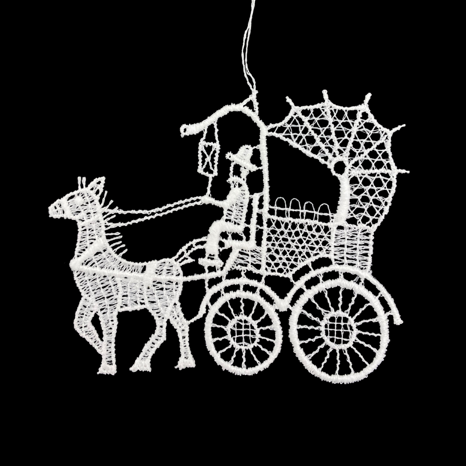Lace Wedding Carriage Ornament by StiVoTex Vogel