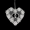 Lace Wedding Heart Ornament by StiVoTex Vogel