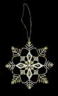 Lace Gold/White Snowflake/Tulip Ornament by StiVoTex Vogel