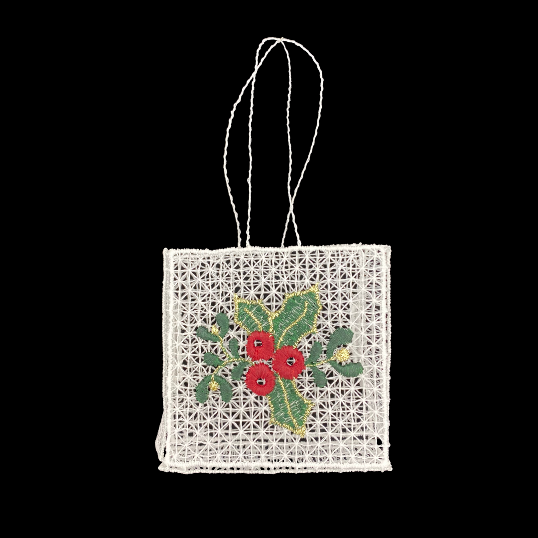 Holly Bag Ornament by StiVoTex Vogel