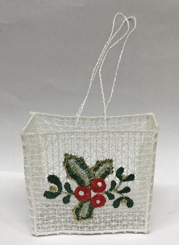 Holly Bag Ornament by StiVoTex Vogel