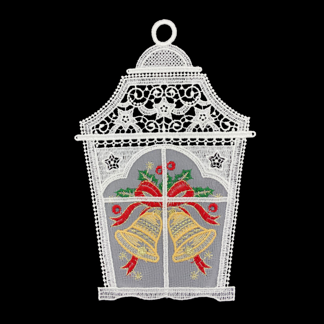 Lace Lantern with Bells Window Hanging by StiVoTex Vogel