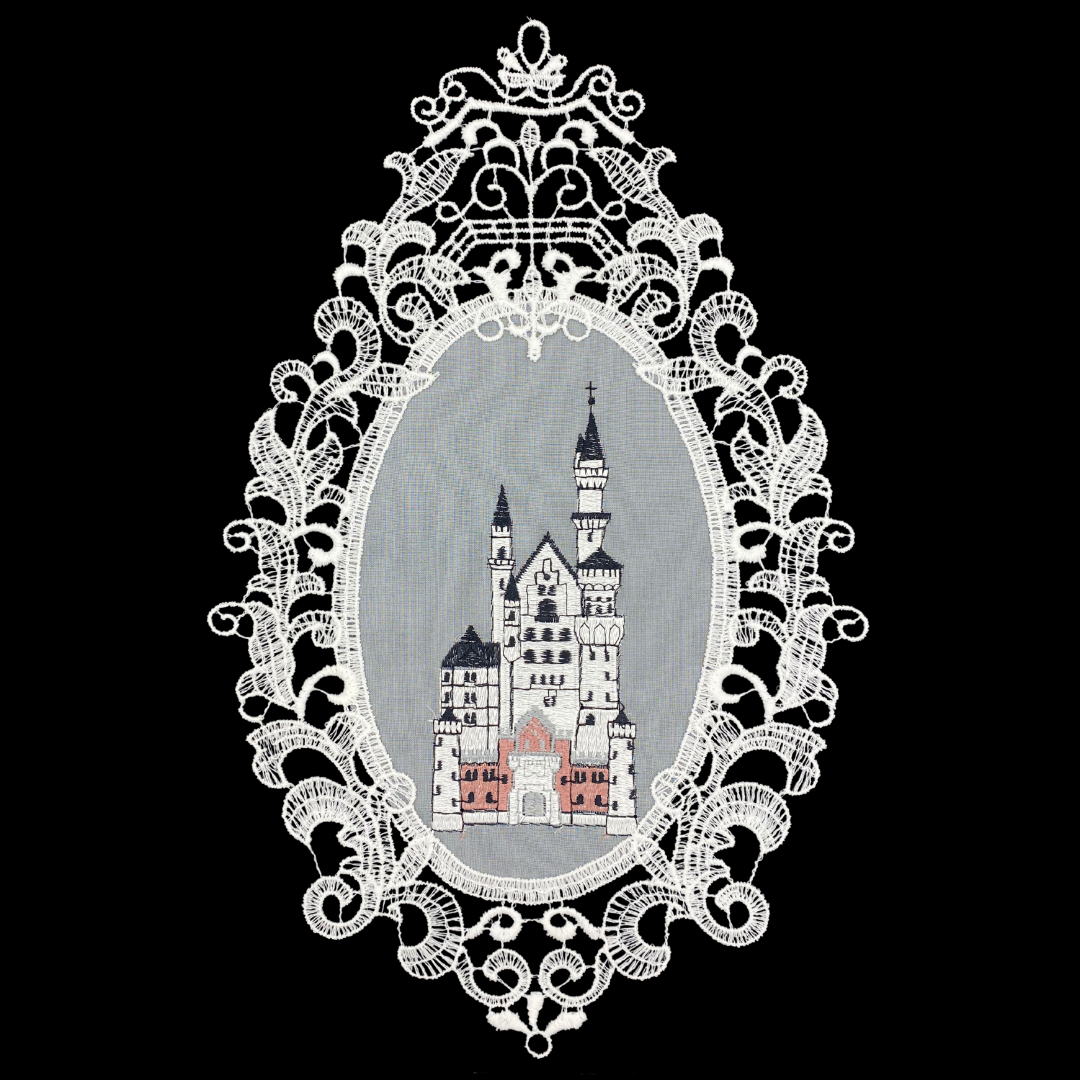 Neuschwanstein in Lace Frame by StiVoTex Vogel