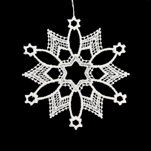 Lace Star one Ornament by StiVoTex Vogel