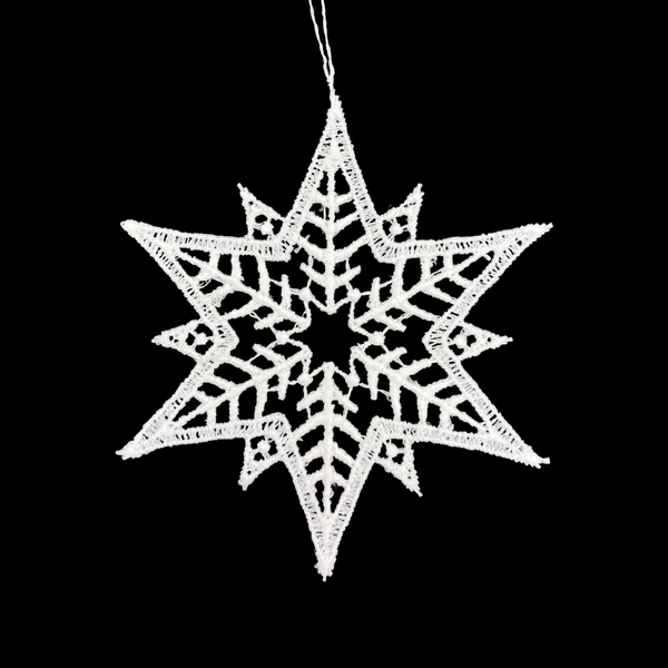 Lace Star #5 Ornament by StiVoTex Vogel