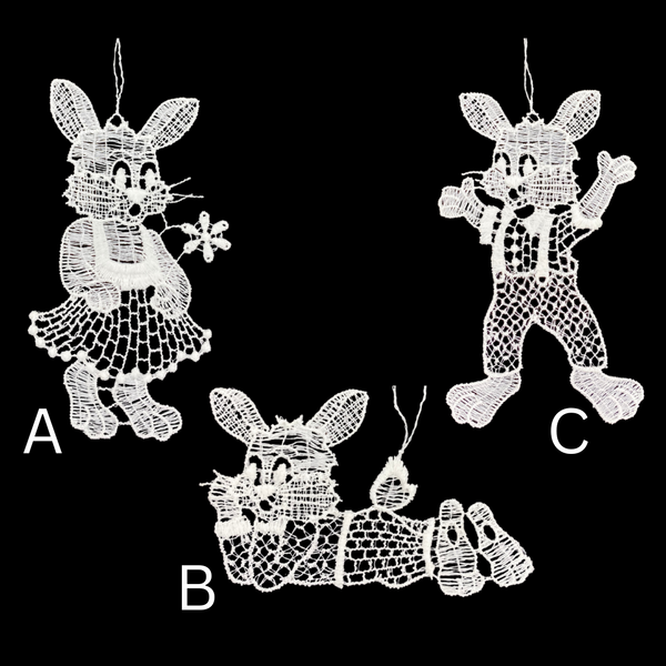 Lace Rabbit, Girl Ornaments by StiVoTex Vogel