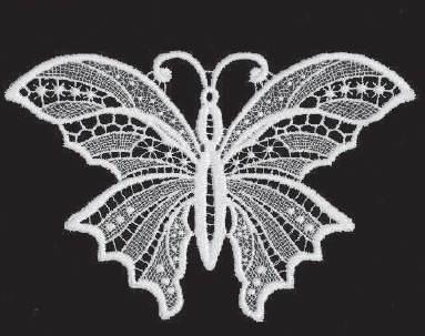 Lace Large Butterfly Ornament by StiVoTex Vogel