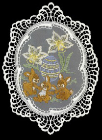 Lace Rabbits Window Picture by StiVoTex Vogel