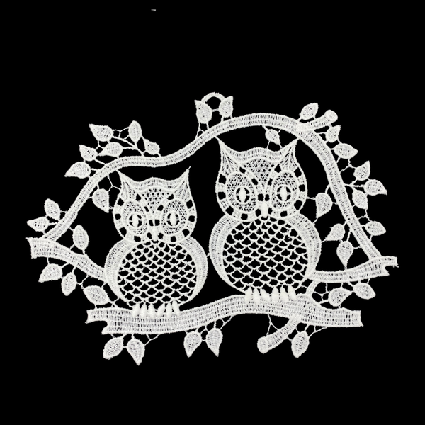 Lace Owls Window Hanging by StiVoTex Vogel